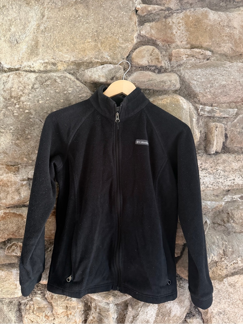 Columbia Black Full-Zip Kids Fleece Jacket